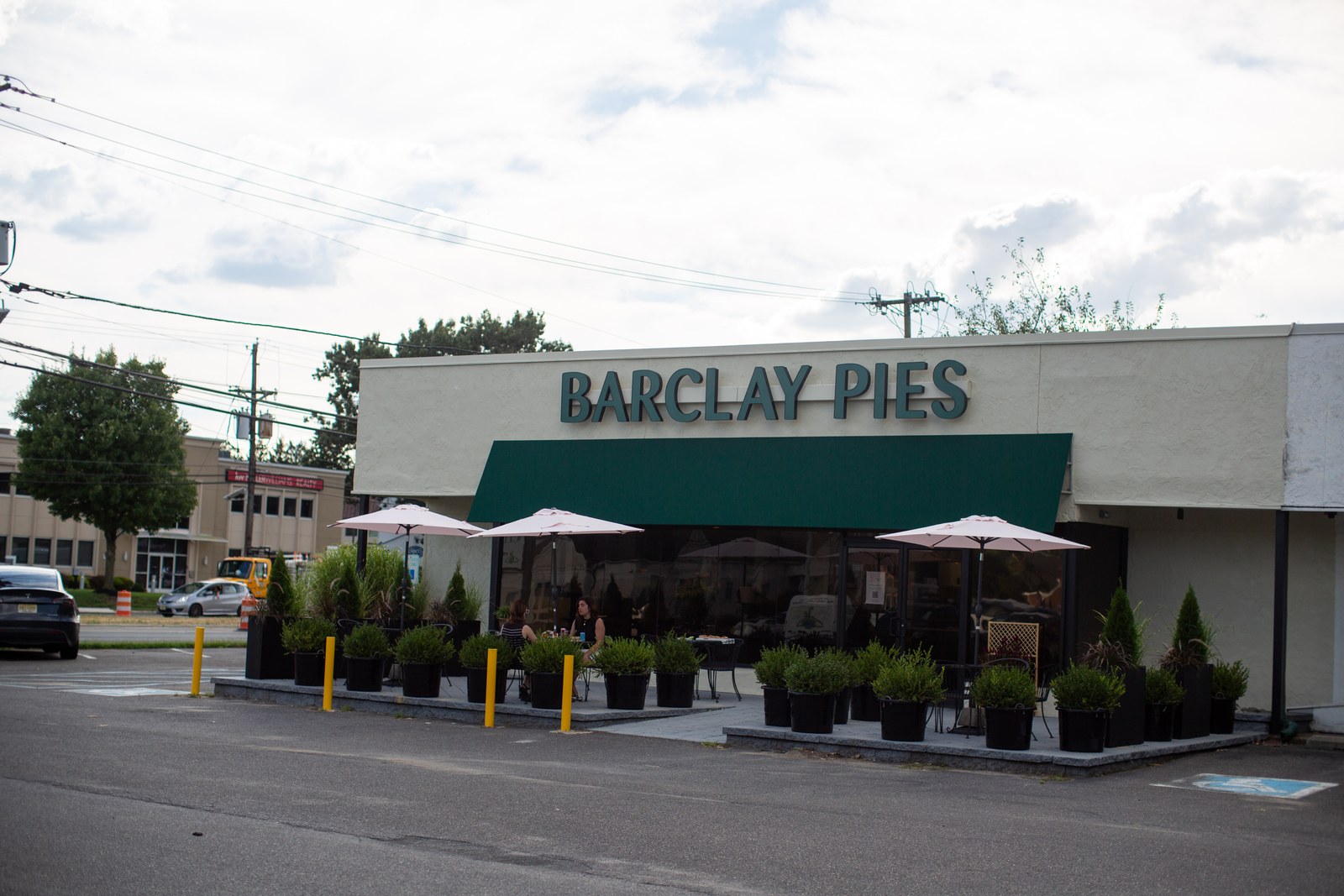 The Barclay Pies storefront and patio on Route 70 in Cherry Hill